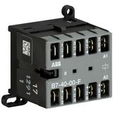 B7-40-00-F-01 Mini Contactor 24 V AC - 4 NO - 0 NC - Flat-Pin Connections