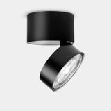 Spotlight Kiva Surface Ø95mm 12W LED warm-white 2700K CRI 90 22.7º PHASE CUT Black 1172lm