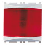 Red prismatic indicator unit Silver