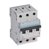 MCB TX³ 6000 - 3P - 400 V~ - 6 A - C curve - prong-type supply busbars