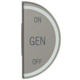 Round key cover Arteor BUS/SCS - GEN/ON/OFF - 1 module right-hand - magnesium