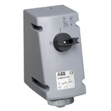 416MVS1WH Industrial Switched Interlocked Socket Outlet