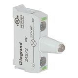 Osmoz electrical block - for control station illuminated - green - 230 V~