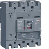 Moulded Case Circuit Breaker h3+ P250 TM ADJ 4P4D N0-100% 125A 25kA FT