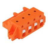 1-conductor female connector push-button Push-in CAGE CLAMP® orange