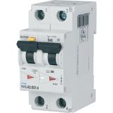 RCD/MCB combination, 40 A, 100 mA, MCB trip characteristic: B, 2p, RCD trip characteristic: A