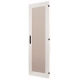 Door to switchgear area, transparent, IP55, HxW=2000x1000mm, grey