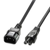 5m C5 to C14 Mains Cable IEC C5 to IEC C14 Connector