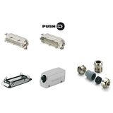 Industrial connectors (set), Series: HE, PUSH IN, Size: 8, Number of p