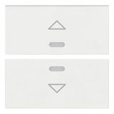 Two half-buttons 2M arrow symbol white