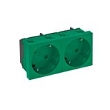 STD-D3S MZGN2 Socket 33°, double protective contact 250V, 10/16A