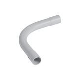 Large radius handlebar 90° IP44 Ø25mm and radius 90mm - gray RAL7035