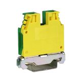 Earth conductor terminal TEC.10, green/yellow, 10 mmý