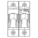 TYTAN, 2-pole, 63A, D02 + fuse monitoring, 24-60VDC