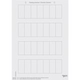 Labelling sheets for push-buttons, polar white, System M
