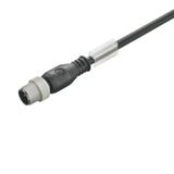 Sensor-actuator Cable (assembled), One end without connector, M12, Num