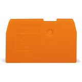 End and intermediate plate 1 mm thick orange