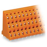 Triple-deck PCB terminal block 2.5 mm² Pin spacing 7.62 mm orange