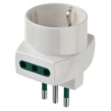 S11 multi-adaptor+2P11+P30 outlets white