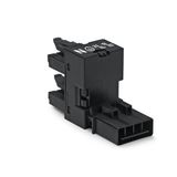 h-distribution connector 4-pole Cod. A black