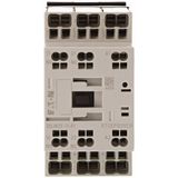 Contactor, 3 pole, 380 V 400 V 11 kW, 1 N/O, 1 NC, RDC 24: 24 - 27 V DC, DC operation, Push in terminals