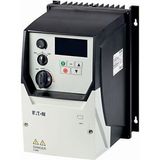 Variable frequency drive, 230 V AC, 1-phase, 10.5 A, 2.2 kW, IP66/NEMA 4X, Radio interference suppression filter, OLED display, Local controls
