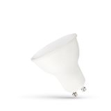 LED GU10 230V 7,5W SMD CW WITH MILKY COVER WHITE PLASTIC SPECTRUM