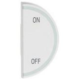 Round key cover Arteor BUS/SCS - ON/OFF - 1 module right-hand - white