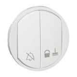 Céliane hubcap "Do not disturb" / "Clean the room" for 2 orders reference 067034 - white finish