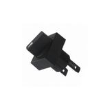 Selector switch, non-illuminated, lever type, rectangular, 3 notches,