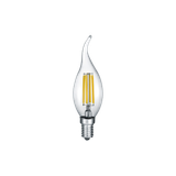 Bulb LED E14 filament candle with a tip 4W 470lm 2700K switch dimmer