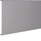 Lid made of PVC for slotted panel trunking BA6 200mm stone grey