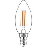LED Filament Bulb - Candle C35 E14 4.5W 470lm 2700K Clear 330°  - Dimmable