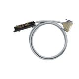 PLC-wire, Analogue signals, 37-pole, Cable LiYCY, 5 m, 0.25 mm²