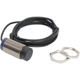 Inductive proximity sensors XS, inductive sensor XS6 M30, L66mm, brass, Sn22mm, 24...240VAC/DC, cable 2 m