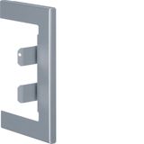 Wall cover plate for BR/A 68x100mm lid 80mm of sheet steel alu finish