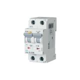 RCD/MCB combination, 6 A, 30 mA, MCB trip characteristic: C, 2p, RCD trip characteristic: AC