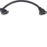 DisplayPort Cable Female-Female 0.2m, for D-SUB Panelmonting