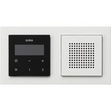 RDS FM radio speaker + fr. E2 Gira E2 white/pure white