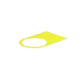 Device marking, halogen-free, Self-adhesive, 36 mm, Polyester, yellow