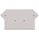 End and intermediate plate 2.5 mm thick light gray