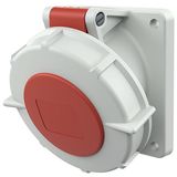 Receptacle angled,32A4p 6h400V, IP67