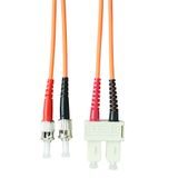 FO Patchcord Duplex ST/SC,62,5/125æm OM1, LS0H, orange, 3m