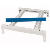 Top frame with design strip, W=600mm, grey