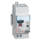 Differential circuit breaker DX³4500 automatic high inlet and low outlet U+N screw 230V~ - 16A typeAC 30mA - 2 modules