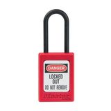 Zenex Padlock Plastic Shackle RED - NO Key retaining 120155