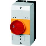 Insulated enclosure, IP55_x, rotary handle red yellow, for PKZ0