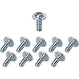 DK mounting screw, 10 mm, torx T15, for material 0.5 to 4 mm, 9 mm (DK BZ 10)