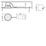 Downlights Sonnos Lens White around ET 13W 1400lm Very Wide Flood (VFL) IK06 3 SDCM