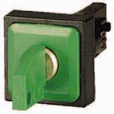 Key-operated actuator, 2 positions, green, maintained